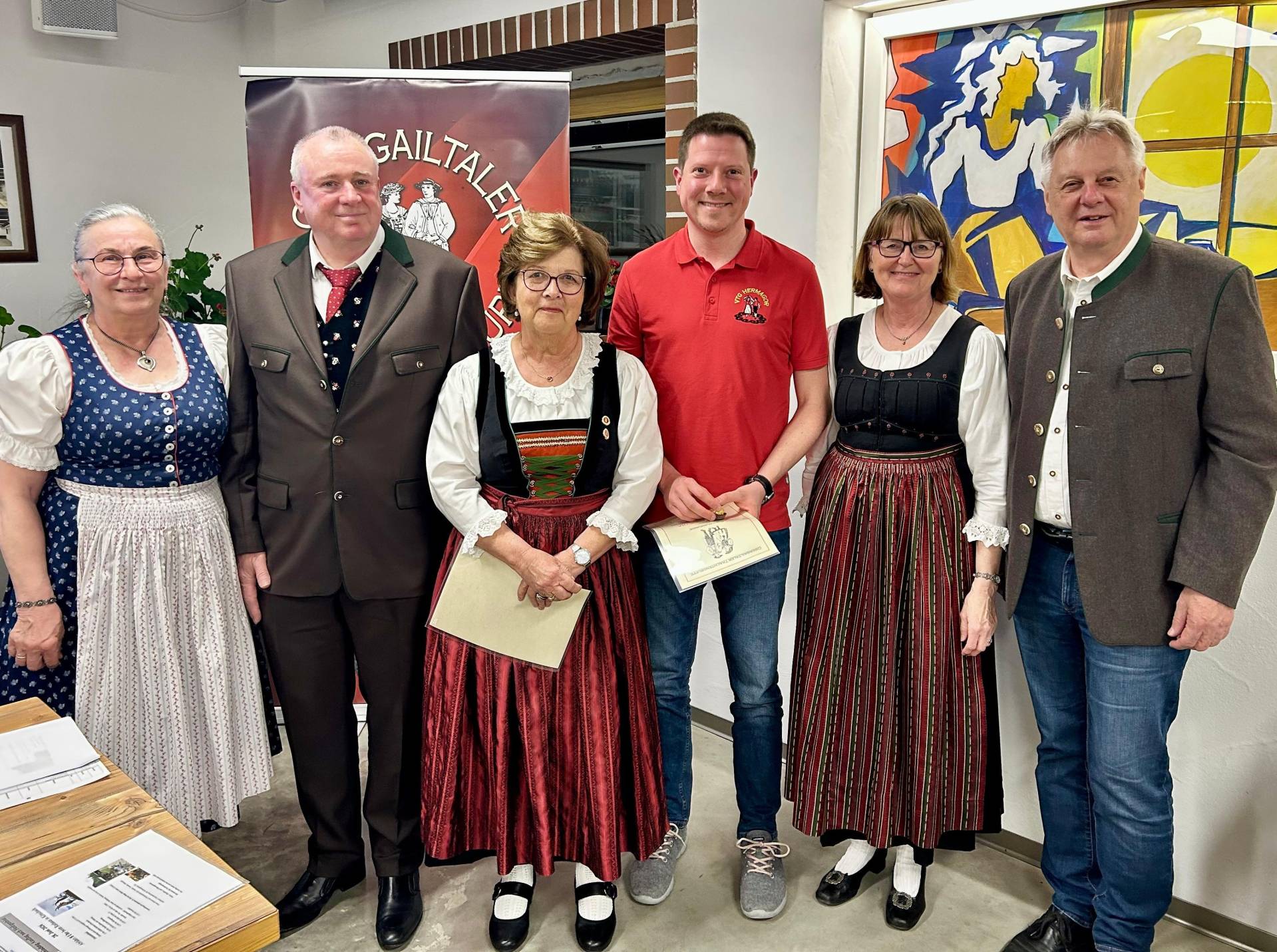 Im Bild: Ehrung f&uuml;r 30 Jahre Elfriede Prugger und Gregor Wester /i.V. seiner Mutter Roswitha, sowie Helga M&ouml;rtl, Armin Schertler, Waltraud Puntigam und Bgm. DI Leopold Astner.