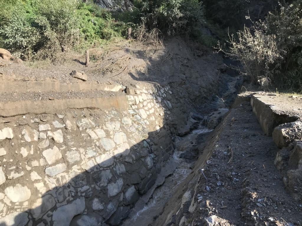 Der Kristeinbach nach dem Murenabgang. Foto: Land Tirol/BBA Lienz