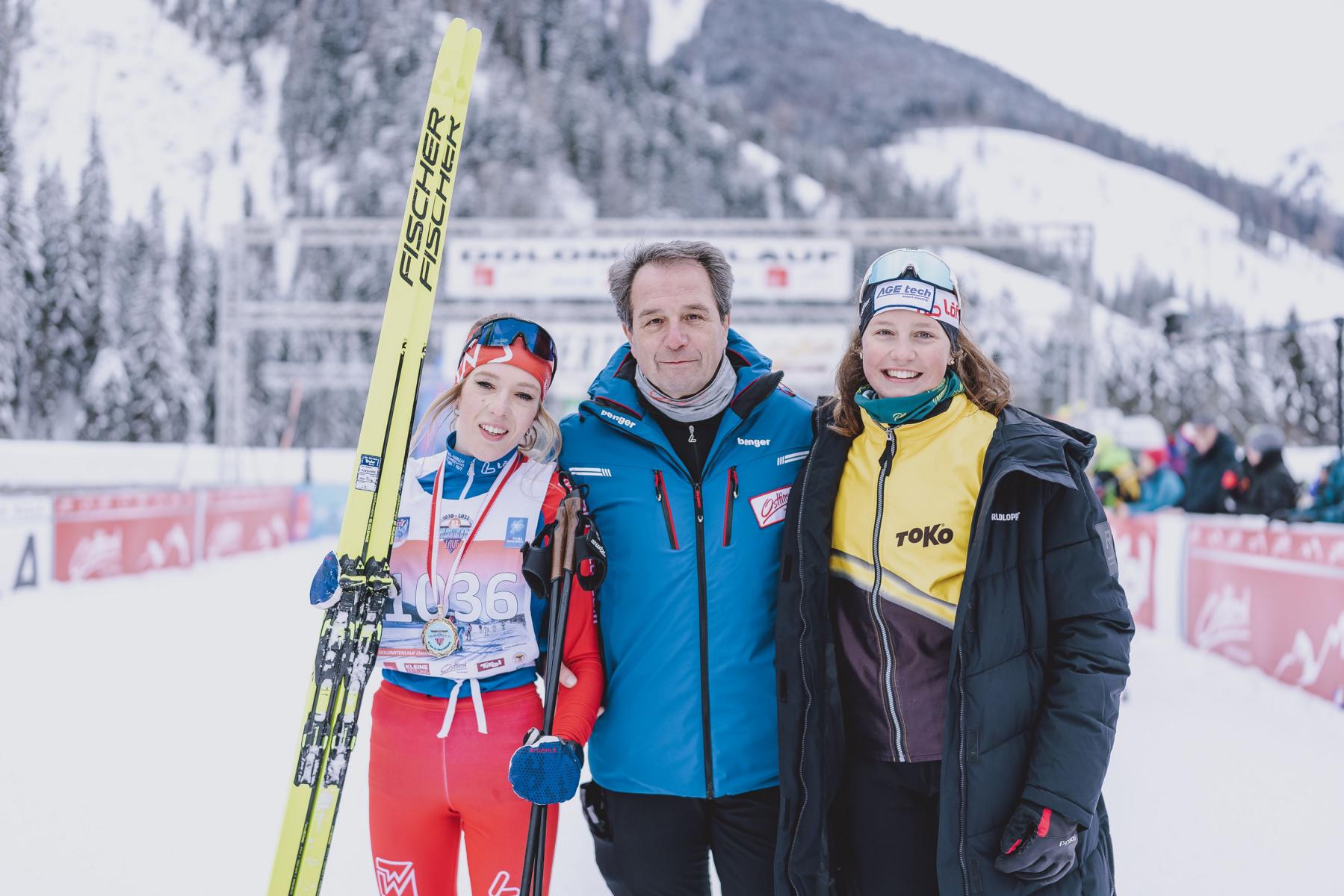 Organisator Franz Theurl hofft mit Anna Schmidhofer (links) auf viele Starter:innen am Wochenende.