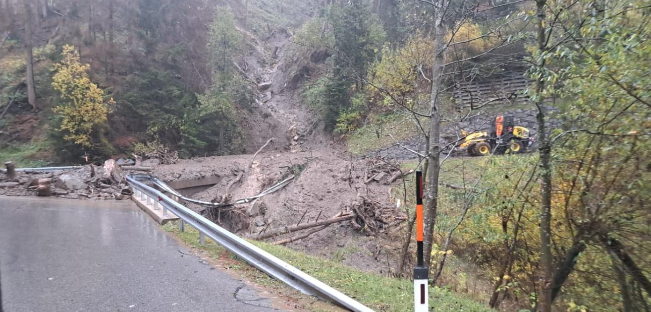 Je nach Wetterbedingungen k&ouml;nnen die Aufr&auml;um- und Instandhaltungsarbeiten begonnen werden. Die Stra&szlig;e bleibt entsprechend bis Mitte n&auml;chster Woche gesperrt. Foto: BBA Lienz