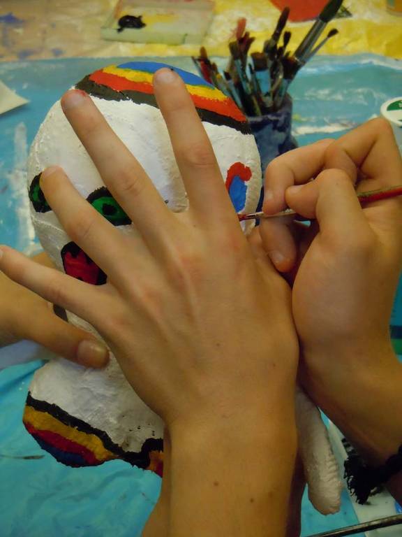 Maskenbau: R&ouml;mische Tradition gelebt - Foto: Verein Curatorium pro Agunto