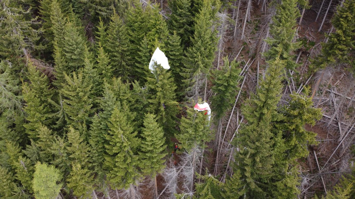&Uuml;bersichtsbild nach einem Gleitschirmunfall Foto: Bergrettung/Tirol