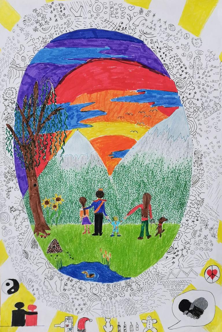 Das Siegerplakat von Mira Fundneider aus der MS Nu&szlig;dorf-Debant