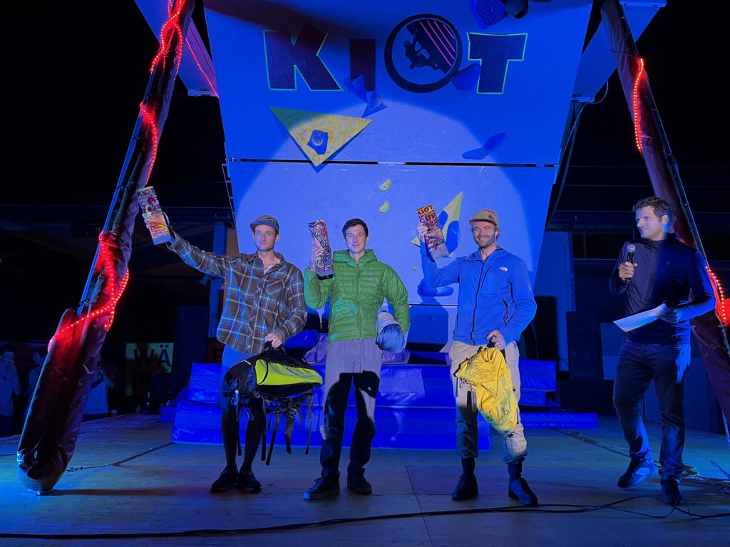 Siegerbild Herren:  Lukas Zipper (2. Platz), Mitte David Hanser (1. Platz), rechts Bernhard Exenberger (3. Platz) Foto: Sarah Klaunzer-Sporer