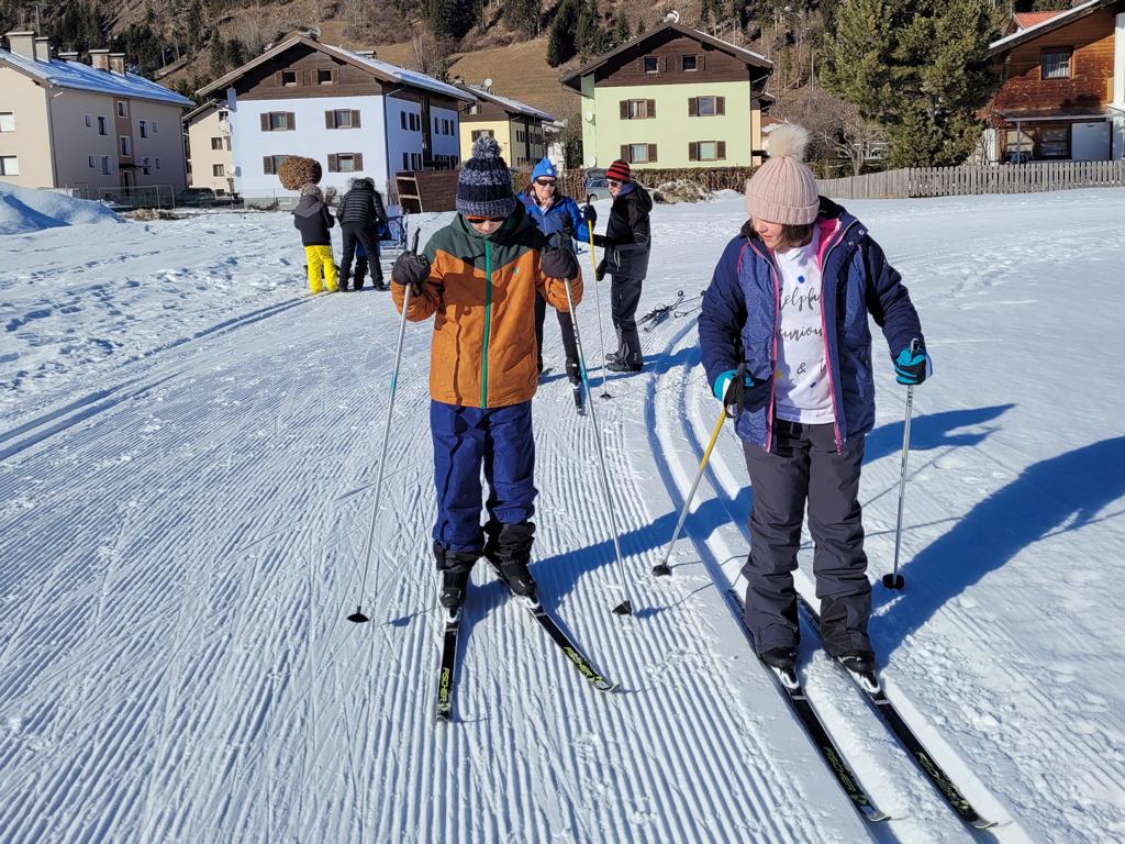 David und Nora auf der Sillianer Loipe. Foto: ASO Sillian