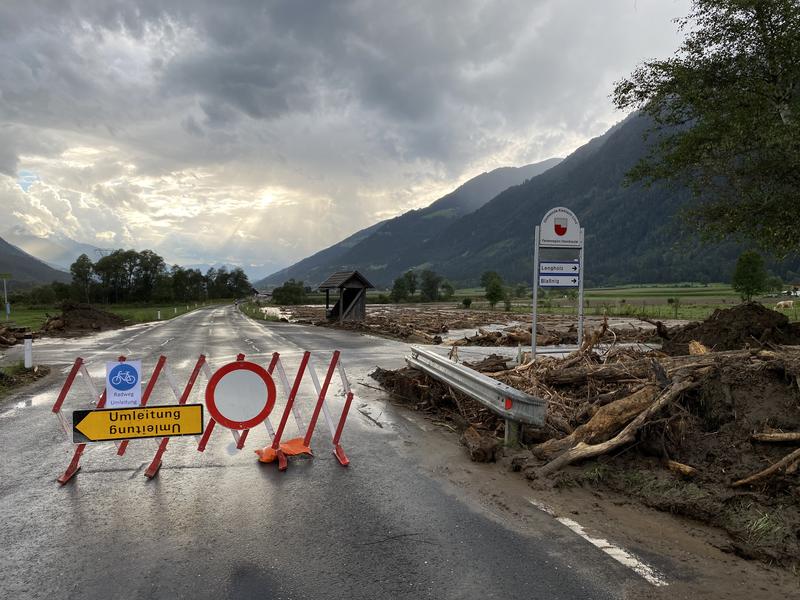 Die Kleblacher Stra&szlig;e wurde wieder frei ger&auml;umt.