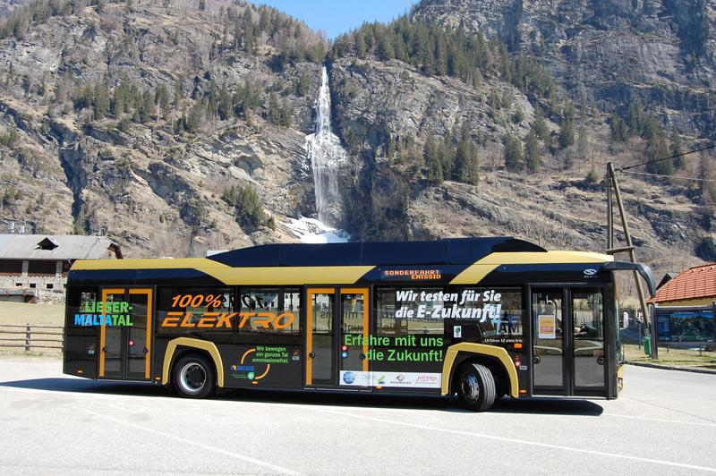 Mit dem Projekt wird abgekl&auml;rt, inwiefern ein E-Bus auch f&uuml;r Oberk&auml;rner T&auml;ler geeignet ist. Foto: Hermann Florian