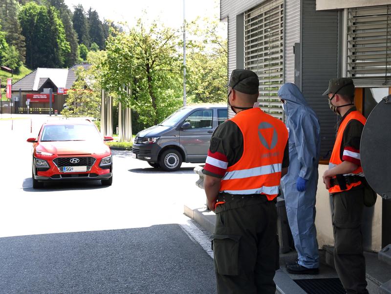 Milizsoldaten assistieren bei den Grenzkontrollen. Foto: Pusca/Bundesheer