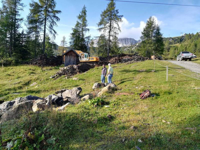 Die Fundstelle auf der Rossalm.