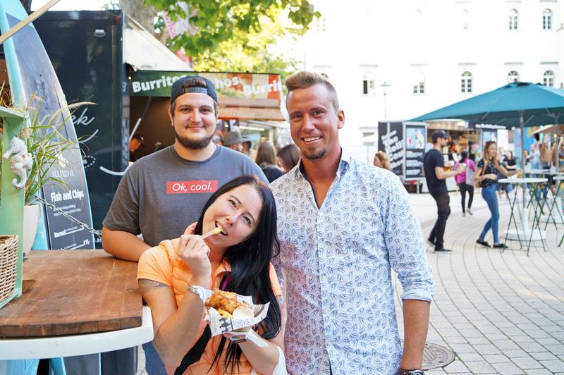 Kosteten sich durch: Lukas Bodner, Andrea Cseh und Frank Freisitzer (von links)