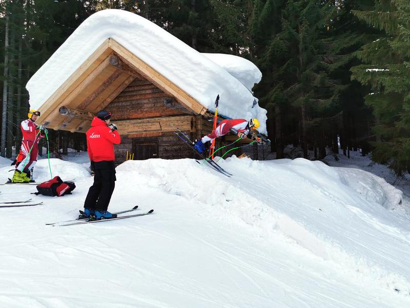 Christian Walder beim Start_Max Franz in Vorbereitung