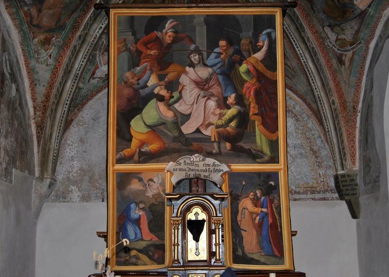 Das Fastentuch in Zwickenberg entstand im 19. Jahrhundert und stammt vermutlich von Christoph Brandst&auml;tter d. &Auml;lteren.Foto: Monika Suntinger