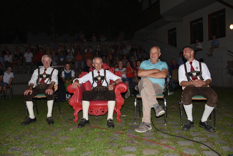 V. l.: Manfred und Anton Egarter, Komponist Josef Abwerzger und Bernd Mitterer. Harald Angerer