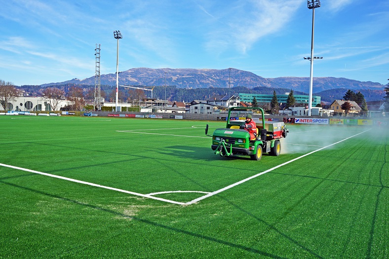 Am Goldeckstadion wird heuer weitergearbeitet.