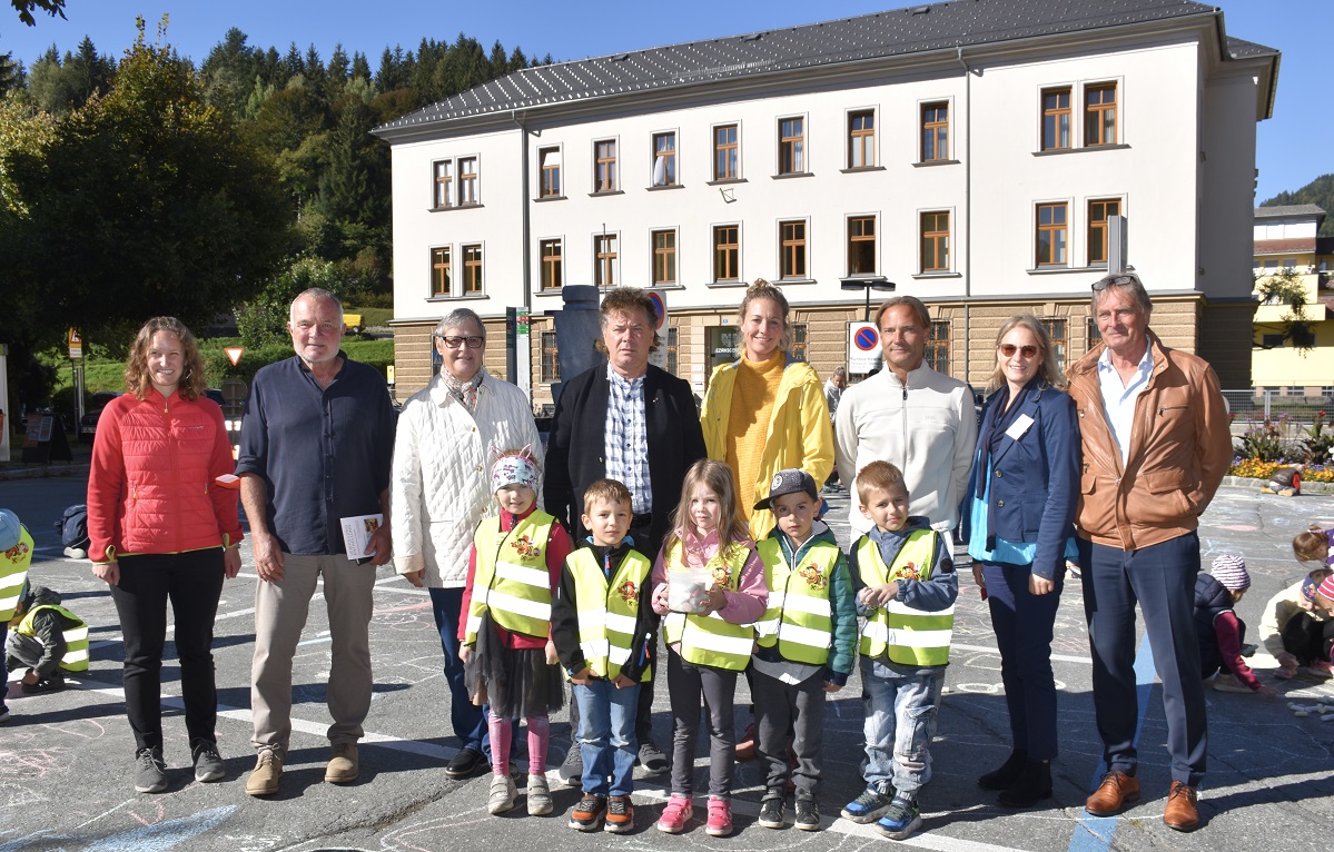 Spielen statt parken hie&szlig; es in Hermagor. Foto: KEM Karnische Energie