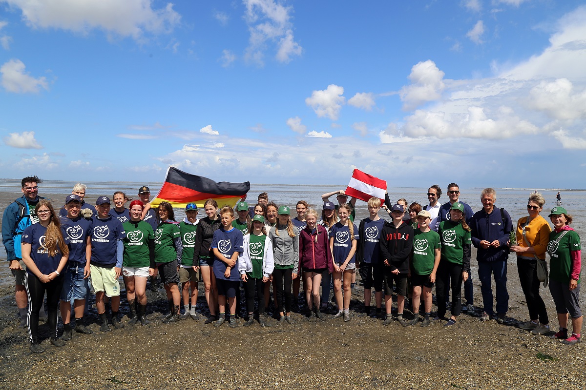 Die M&ouml;lltaler Sch&uuml;ler statteten ihren Freunden am Wattenmeer einen Gegenbesuch ab. Foto: Luca Jenzen/MLPV