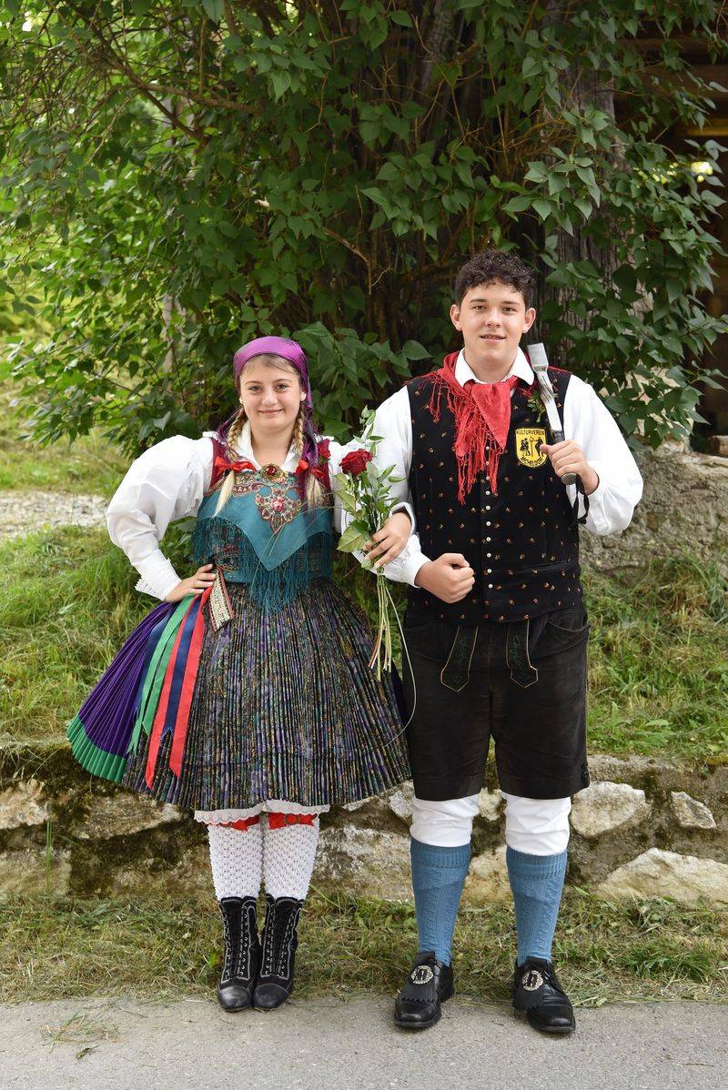 Selina Schwager mit Luca Robin am Micheldorfer Kirchtag. Foto: Tamara Jarnig