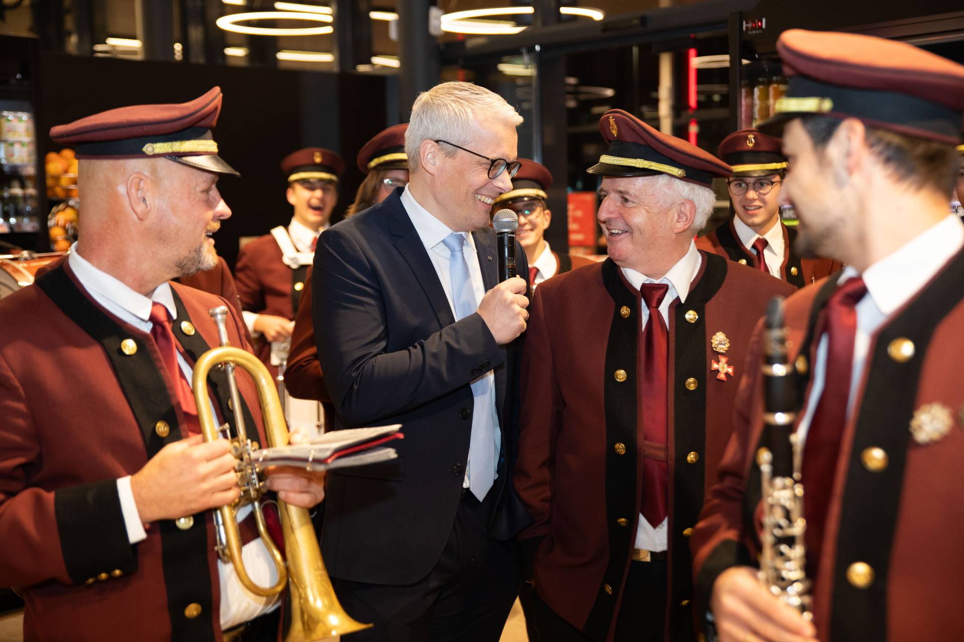 F&uuml;r die richtigen T&ouml;ne w&auml;hrend der Er&ouml;ffnung sorgte die Stadtkapelle Gm&uuml;nd.