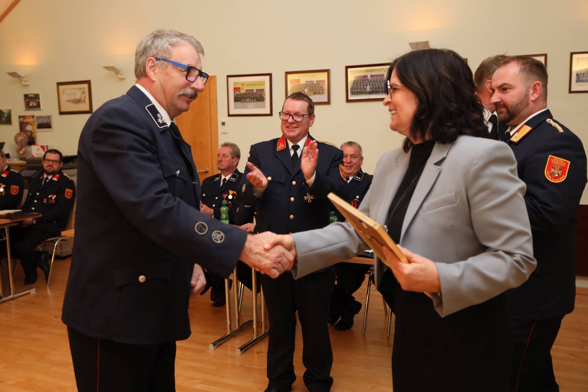 25 Jahre Ehrung: Friedrich Hohenberger, Michael Mayer, Marika Lagger-P&ouml;llinger