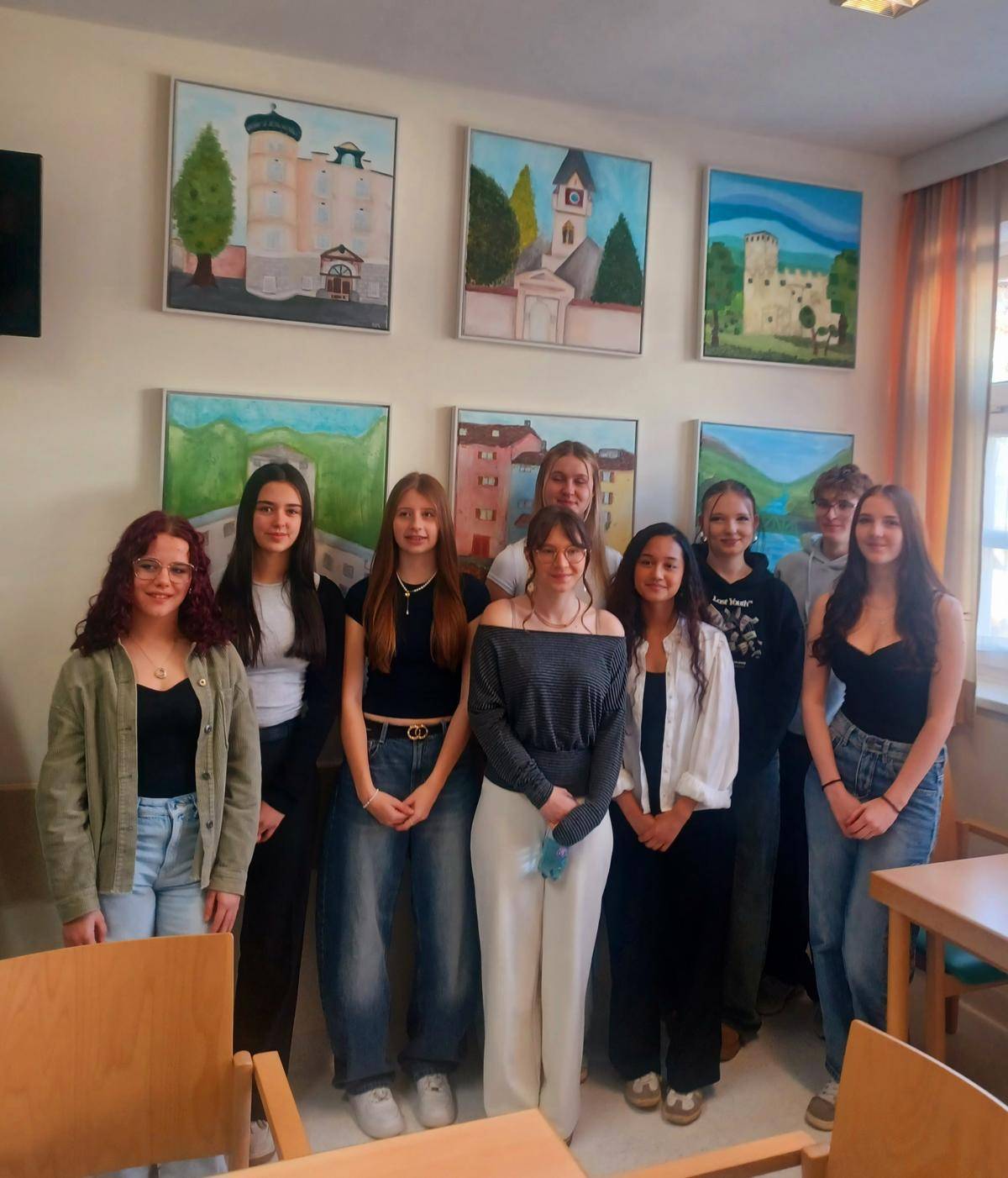 Teil der kreativen Projektgruppe des Gymnasium Lienz