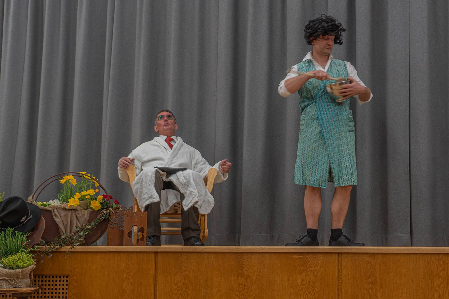 "Hermann! ..." Hermann Laikauf und Harald Angerer.