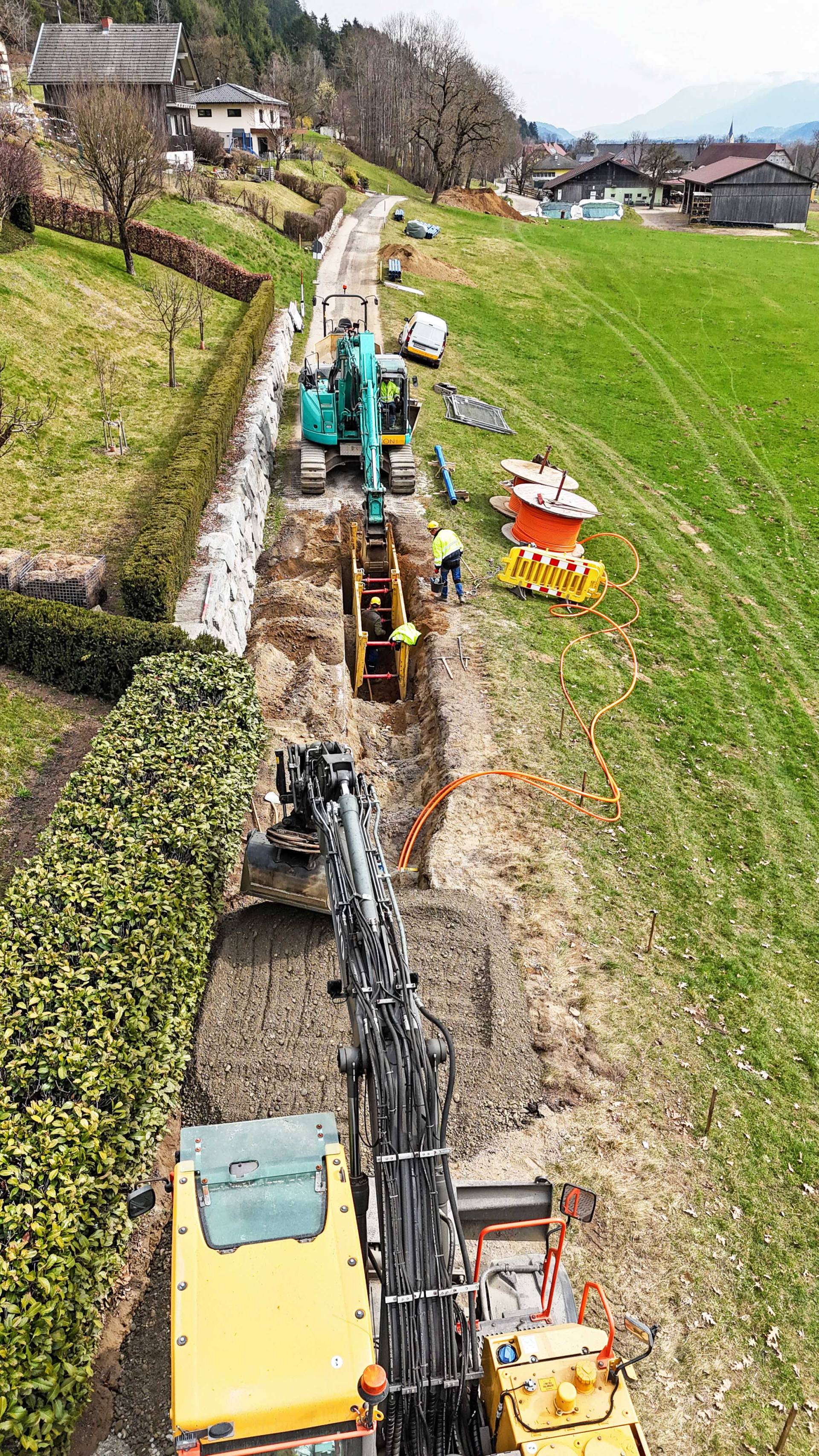 Die Bauarbeiten an der WVA im Spittaler Unterland sollten n&auml;chstes Jahr abgeschlossen sein. Fotos: Stadtgemeinde Spittal