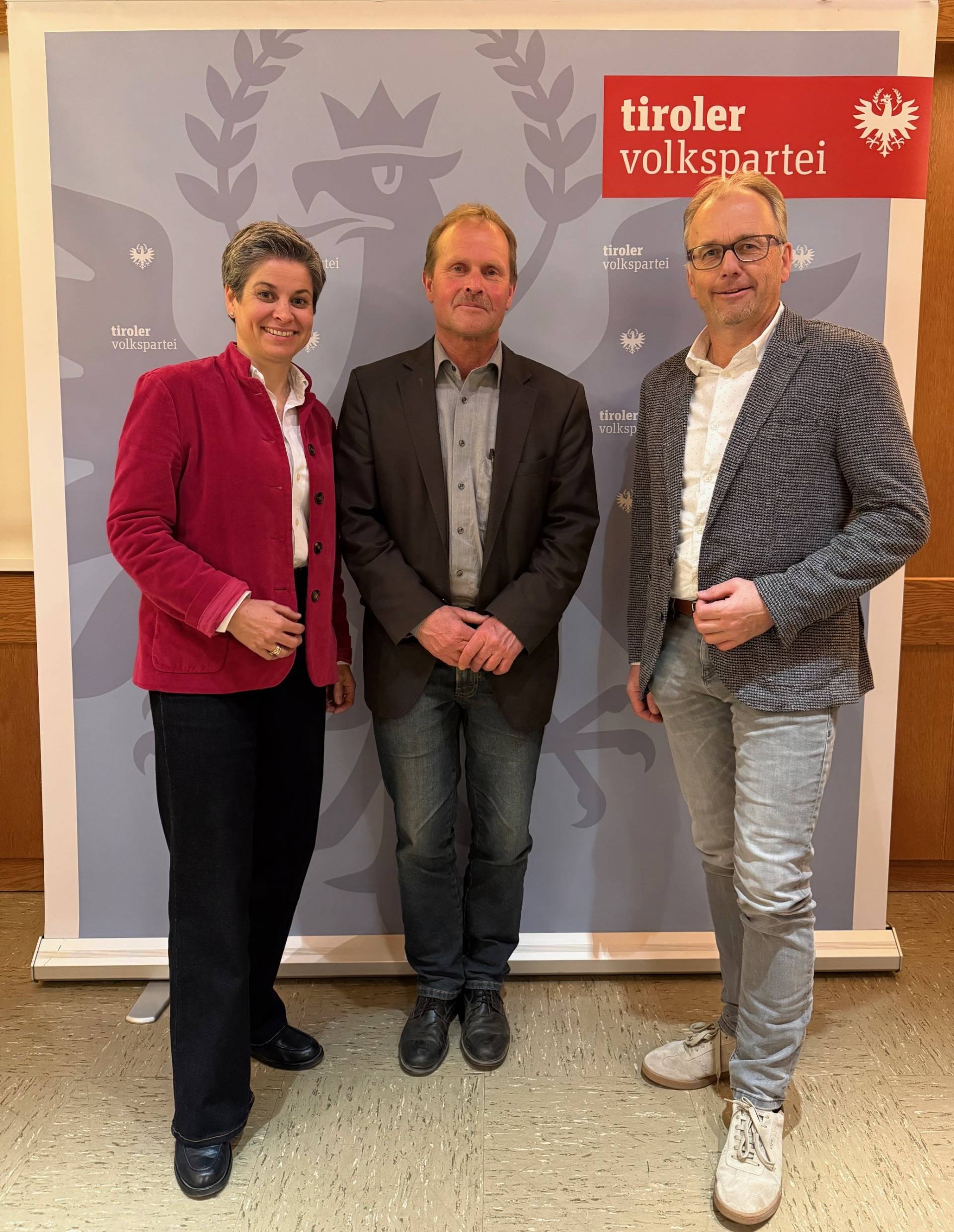 vlnr.: BPO-Stv. WB-BO Michaela Hysek-Unterweger, GPO Bgm. Franz Webhofer und LAbg. Martin Mayerl. Foto: Tiroler Volkspartei Lienz