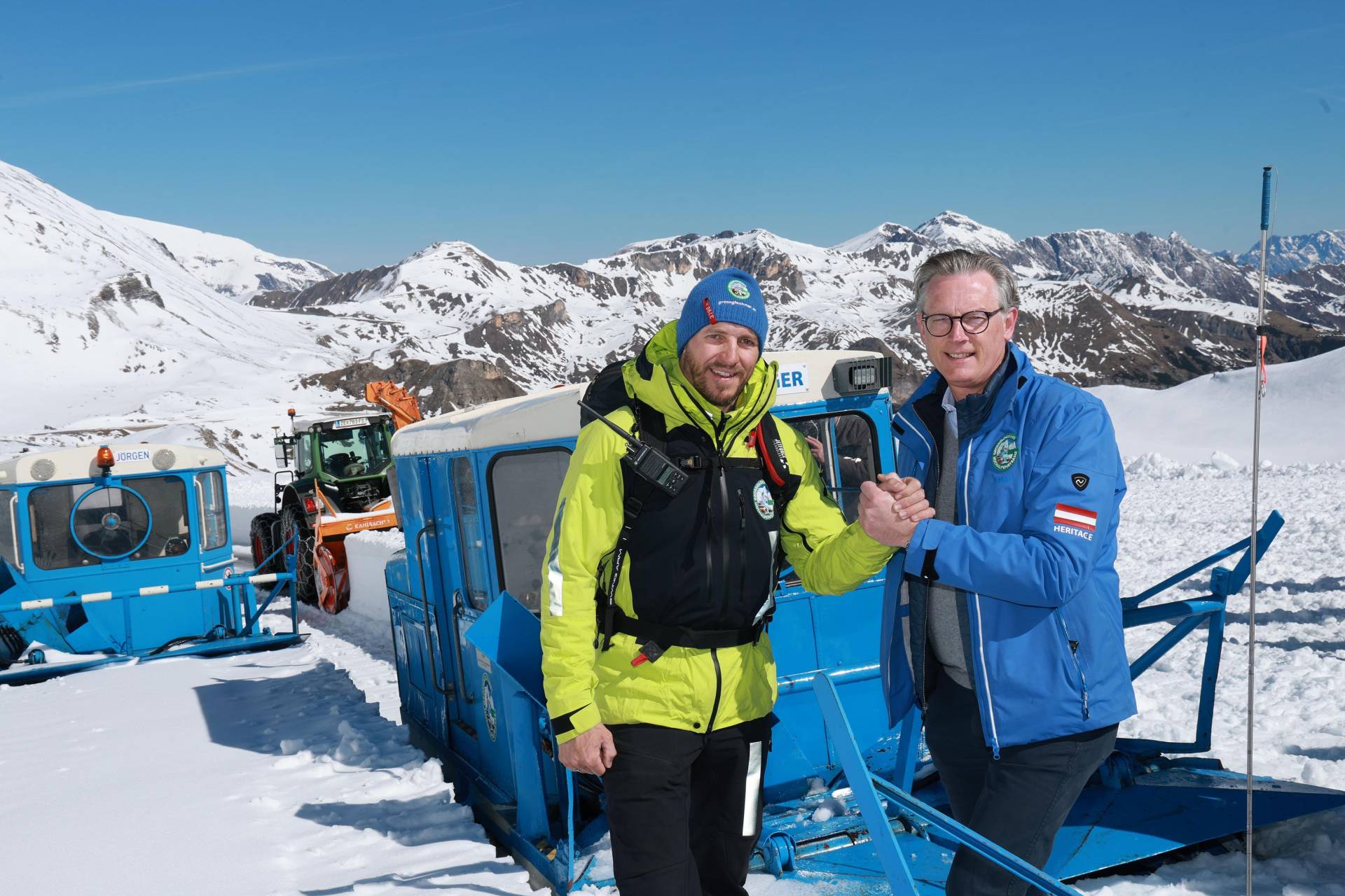Der GROHAG-Chef mit dem R&auml;umungsleiter.