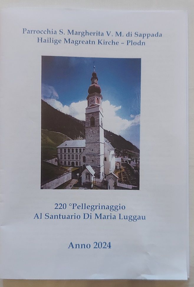 Kurzgefasste Wallfahrer-Infos seitens der Pfarre von Sappada/Plodn. Foto: k.brunner