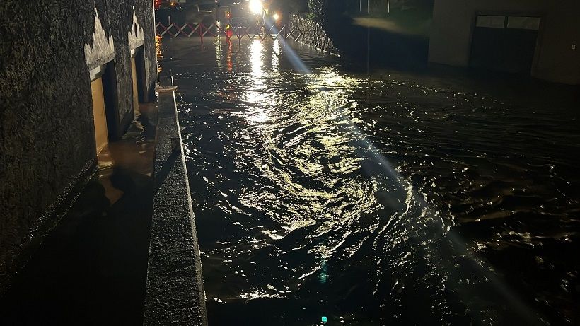 Bis 130 mm Regen fielen in kurzer Zeit. Foto: BFKDO Spittal
