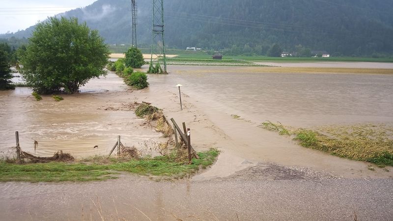 &Uuml;berschwemmungen in Mittelk&auml;rnten.