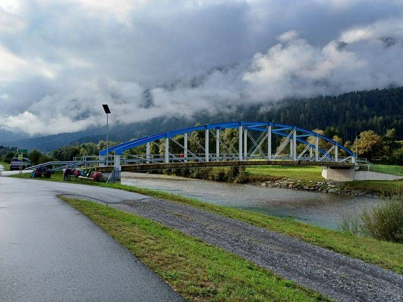 Die Unterd&ouml;bernitzer Br&uuml;cke wurde komplett weggerissen und musste wieder neu errichtet werden.