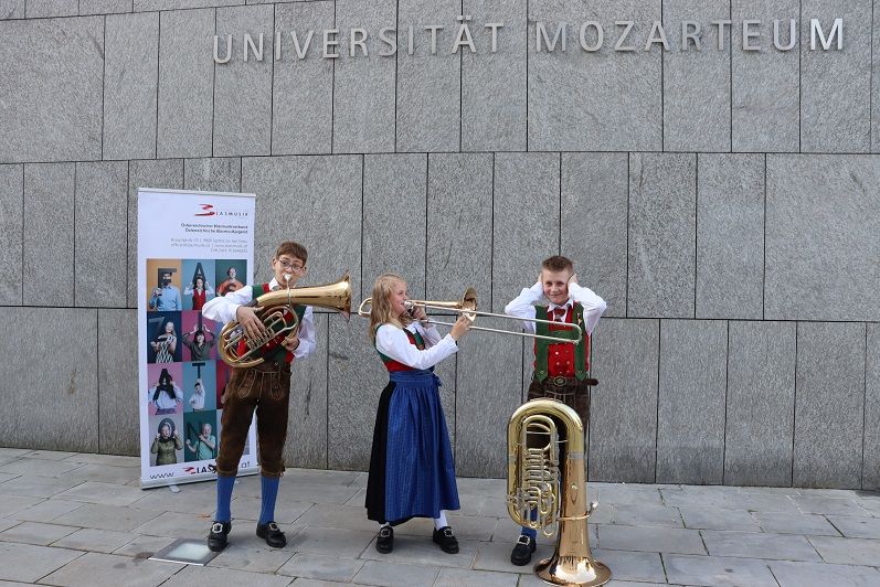Three Brass Foxes &ndash; Manuel Bernsteiner-Suntinger und Alisa und Emanuel Zwischenberger. 94,25 Punkte schafften sie Beim Bundesbewerb. In leicht ver&auml;nderter Besetzung holten sie sich heuer auch den Prima La Musica-Bundessieg in S&uuml;dtirol.