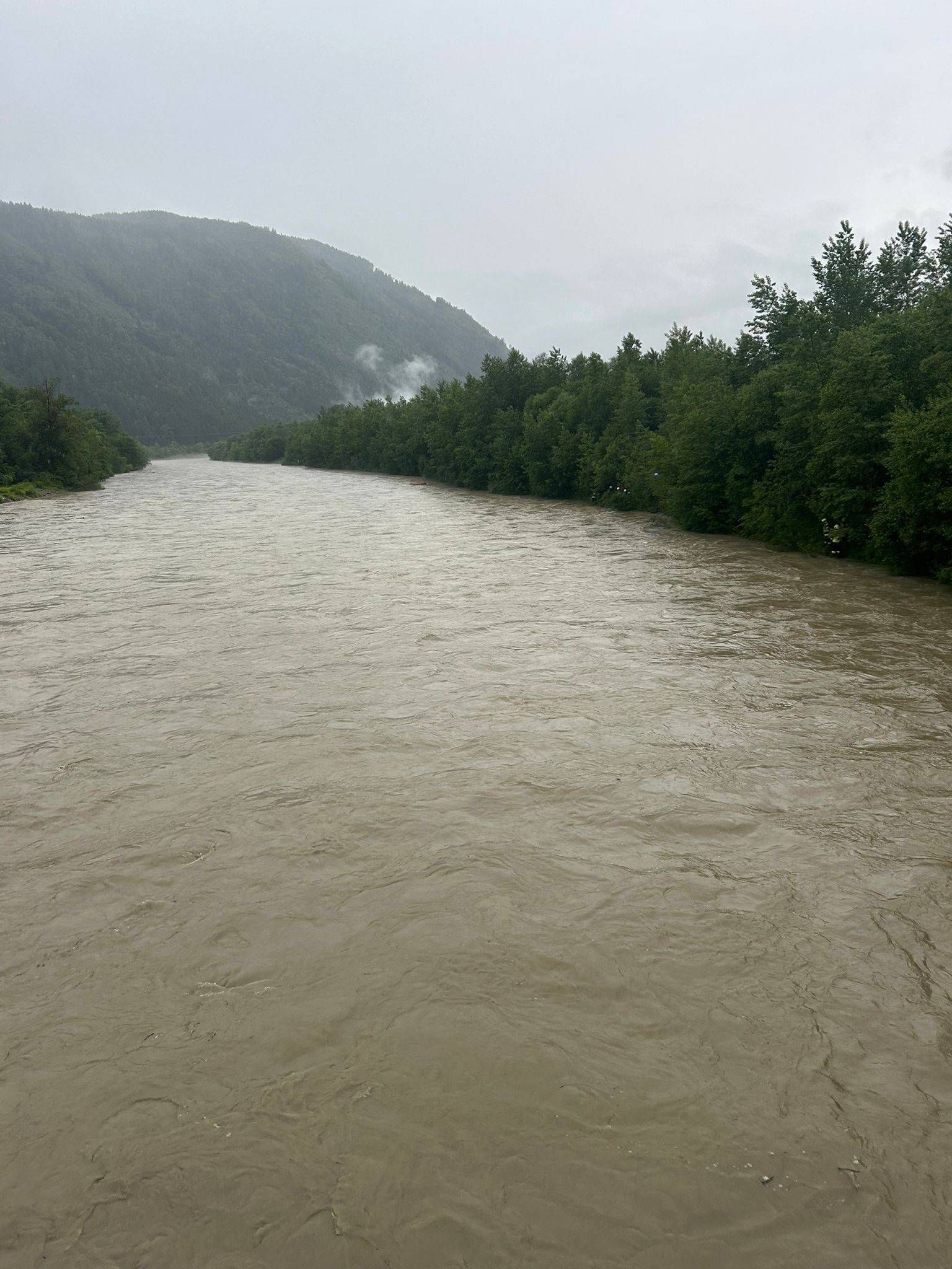 Die Drau f&uuml;hrte ein 1-j&auml;hriges Hochwasser.