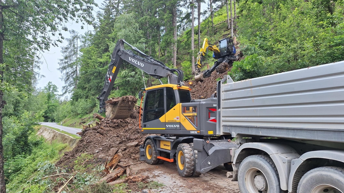 Gwablstra&szlig;e L322 in Ainet wieder frei befahrbar