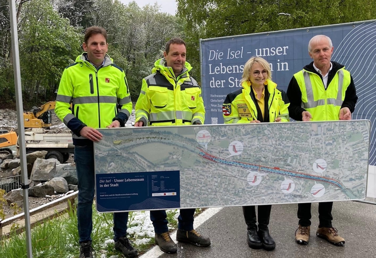 Hochwasserschutz Isel: erste Baustufe wird abgeschlossen