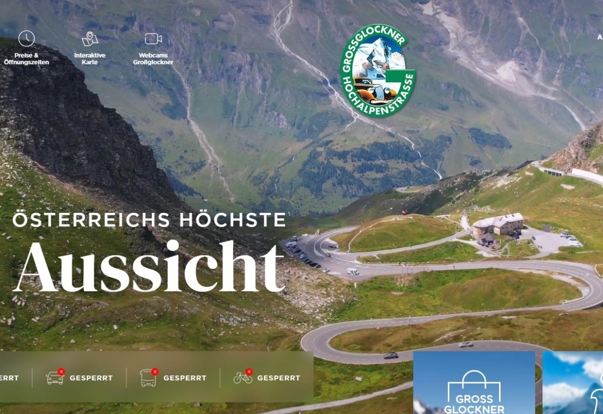 Hochalpenstra&szlig;e: Website Update f&uuml;r mehr Sicherheit 