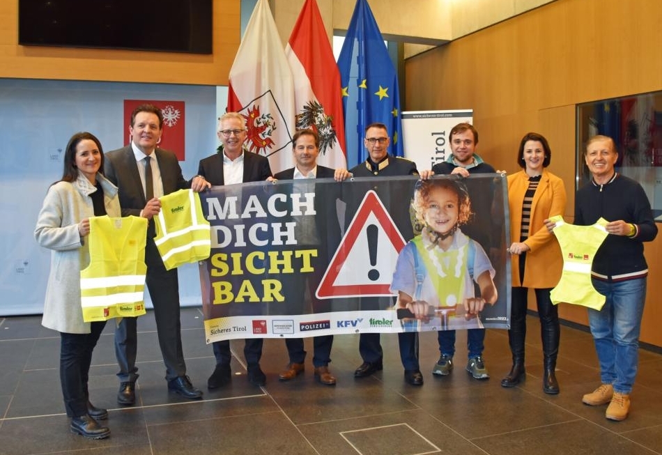 Aktion f&uuml;r mehr Sicherheit auf den Tiroler Stra&szlig;en