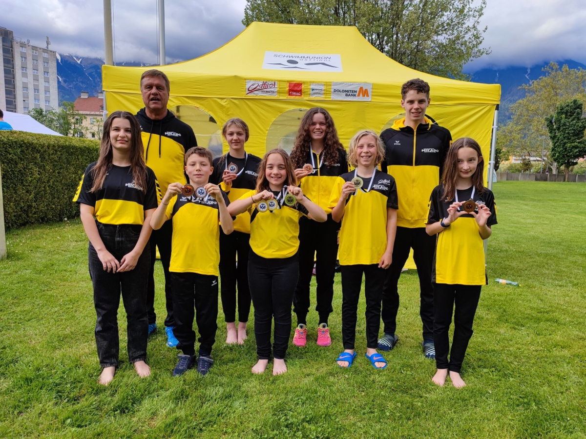 Schwimmunion Osttirol holt 10 Medaillen in Innsbruck