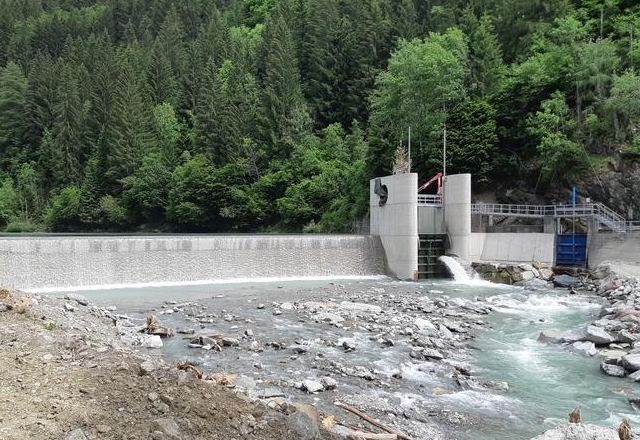 Neues Wehr an der Gail