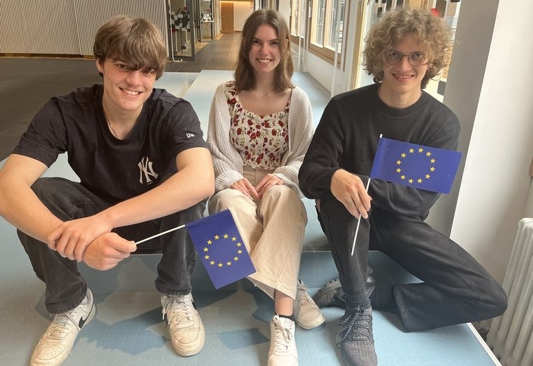 Spittaler Sch&uuml;ler reden Europa