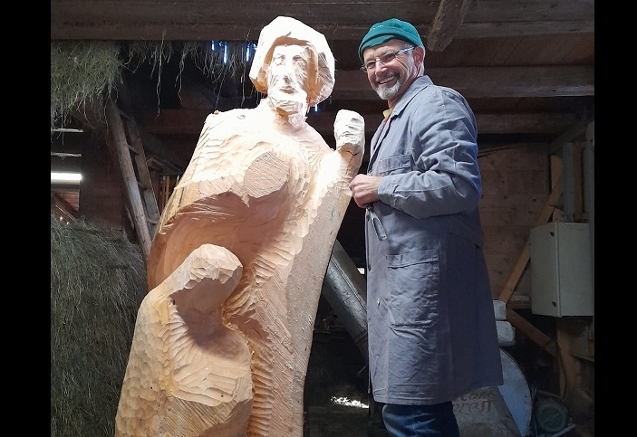 Eine neue Dorfkrippe entsteht