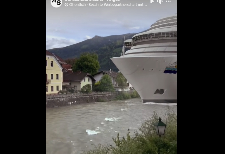 Ein Kreuzfahrtschiff auf der Lieser?