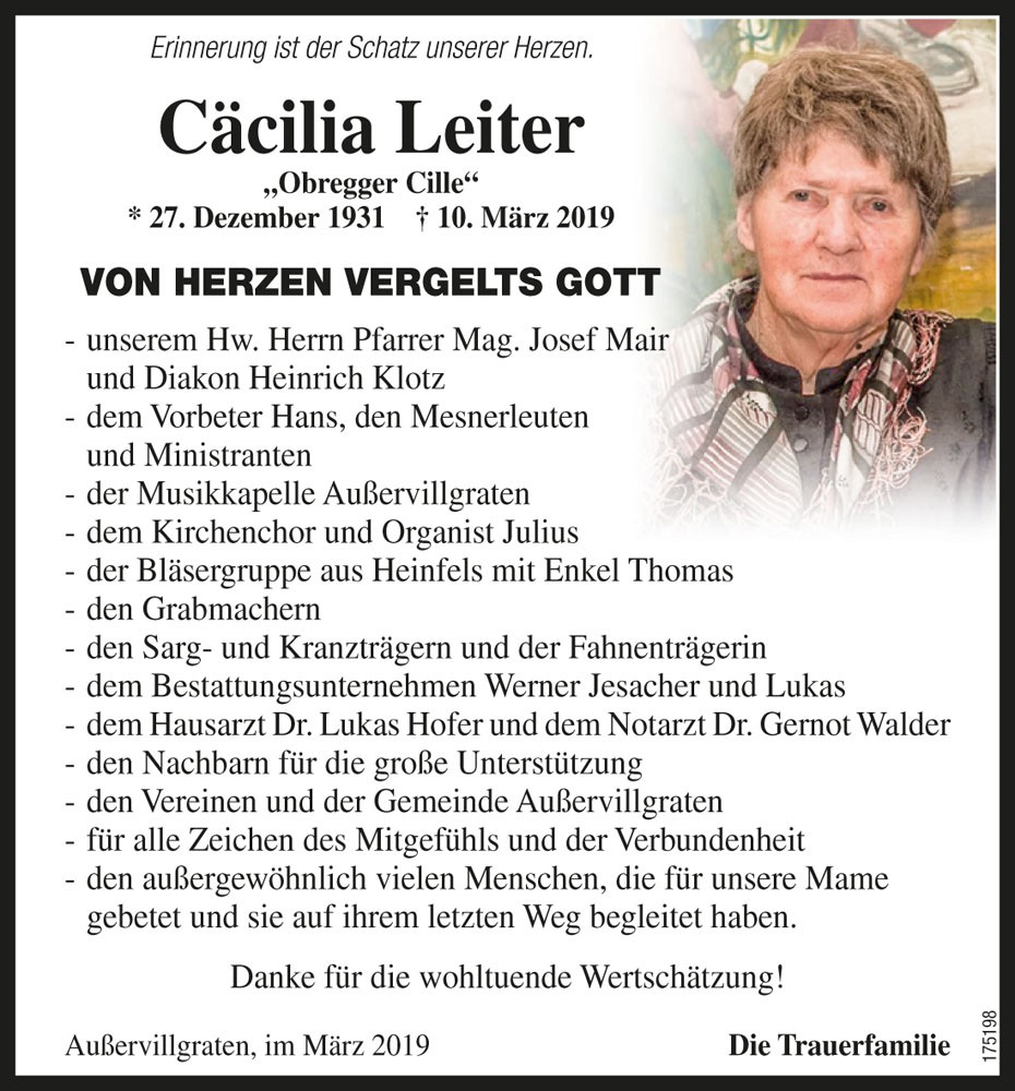 C&auml;cilia Leiter
