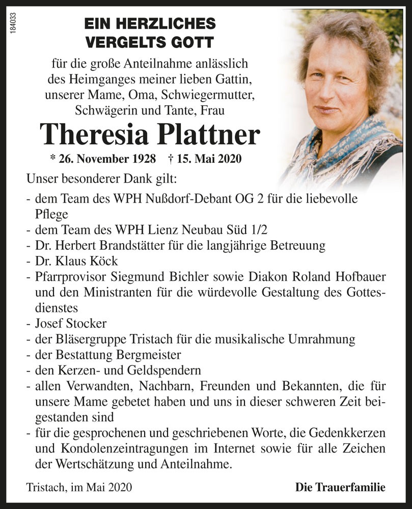 Theresia Plattner