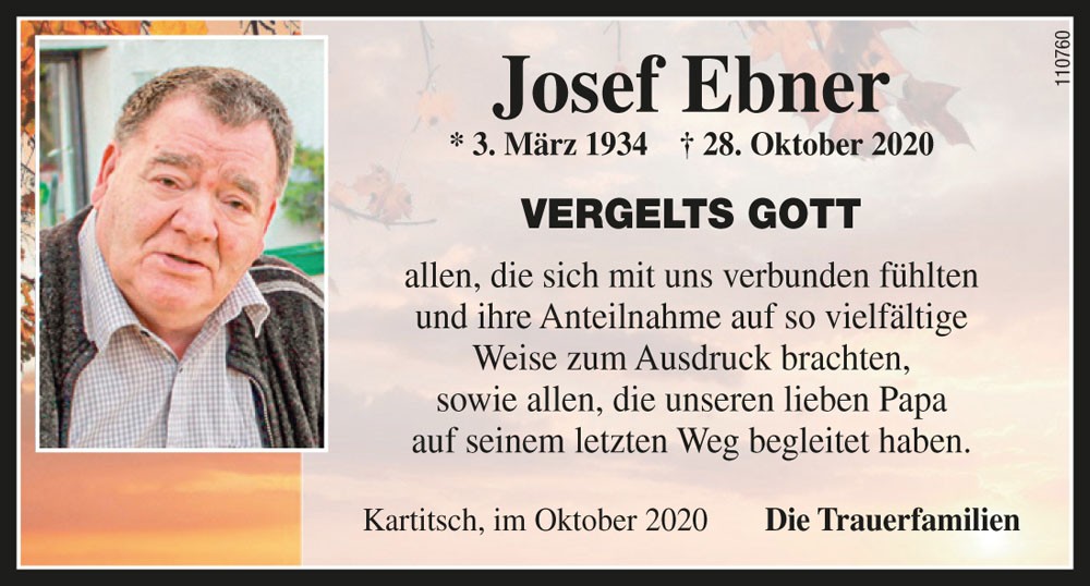 Josef Ebner, vlg. Wiese