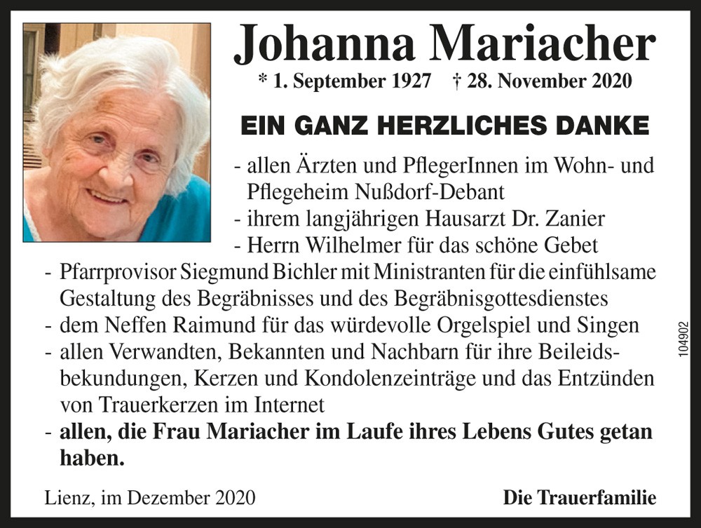 Johanna Mariacher
