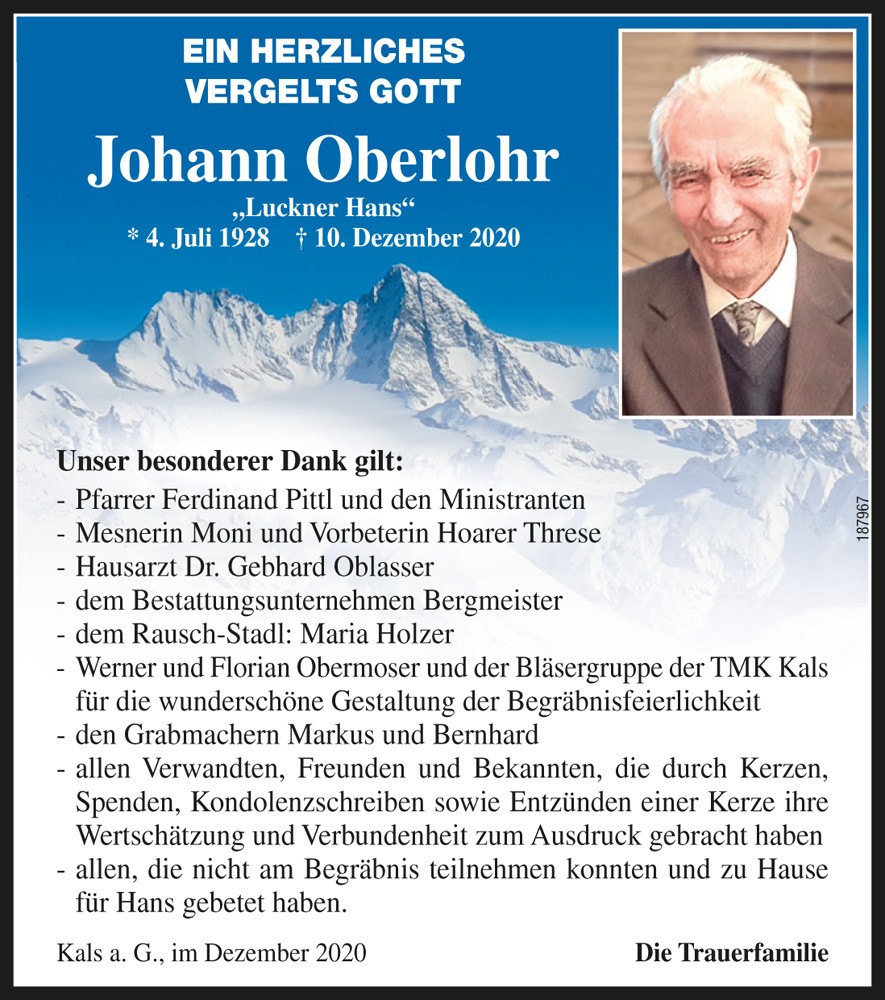 Johann Oberlohr