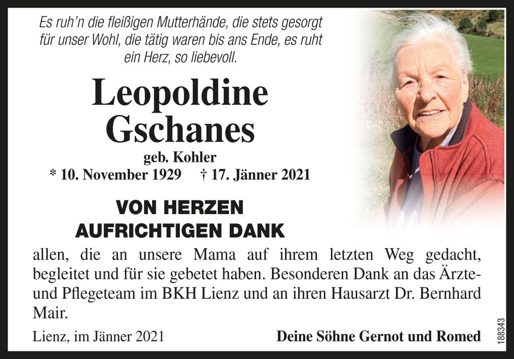 Leopoldine Gschanes