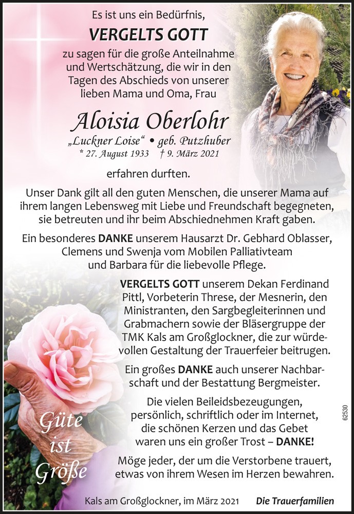 Aloisia Oberlohr "Luckner Loise"